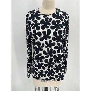 Marimekko for Target Long Sleeve Rash Guard Sz XL Black White